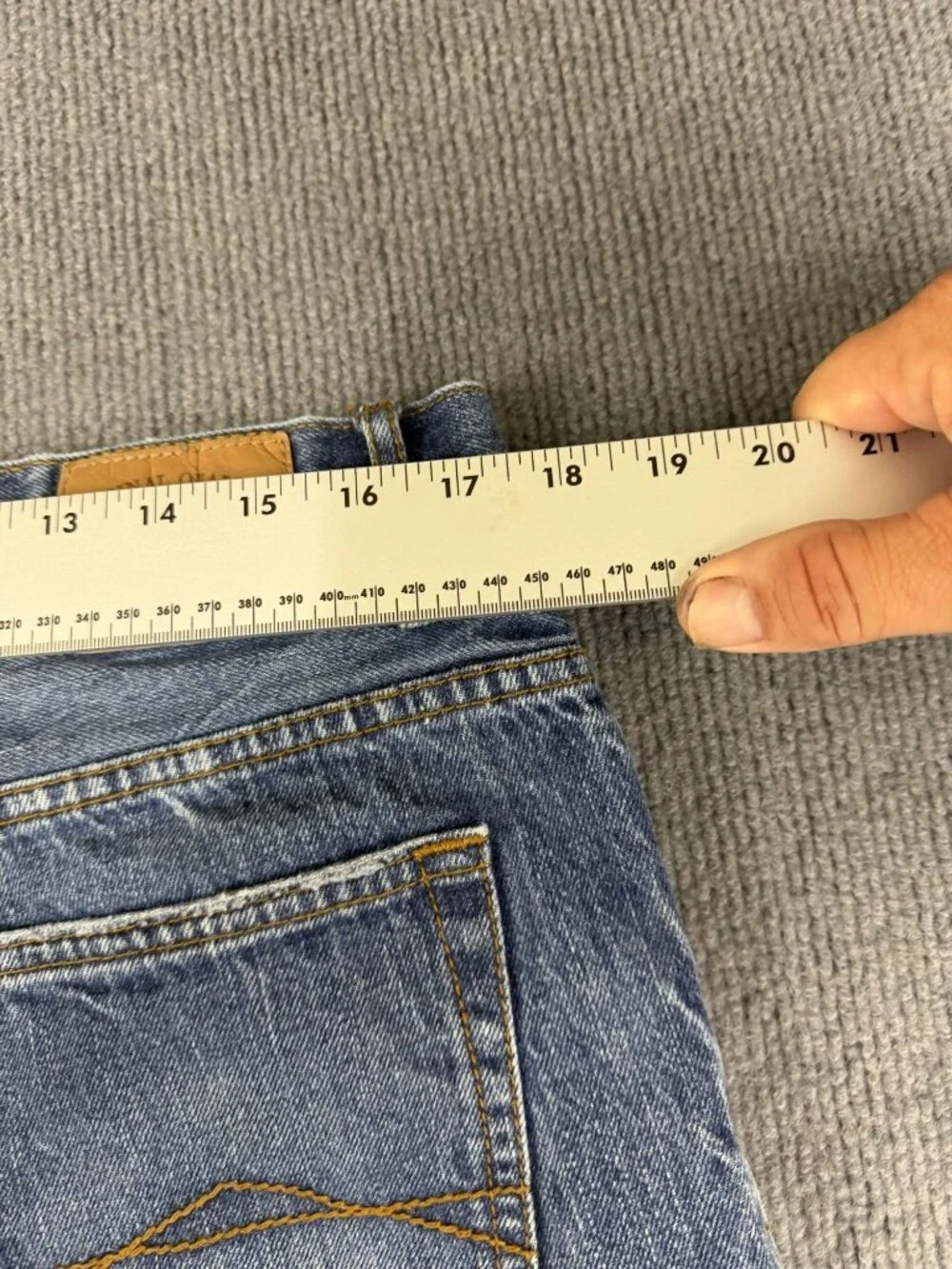 Aeropostale Mens Blue Benton Original Bootcut Jeans 33x34